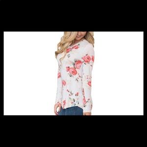 Leo Rosi Long Sleeve Floral Top
